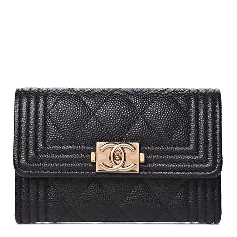 chanel caviar boy card holder|2021 Quilted Caviar Boy Card Holder with Chain crossbody bag.